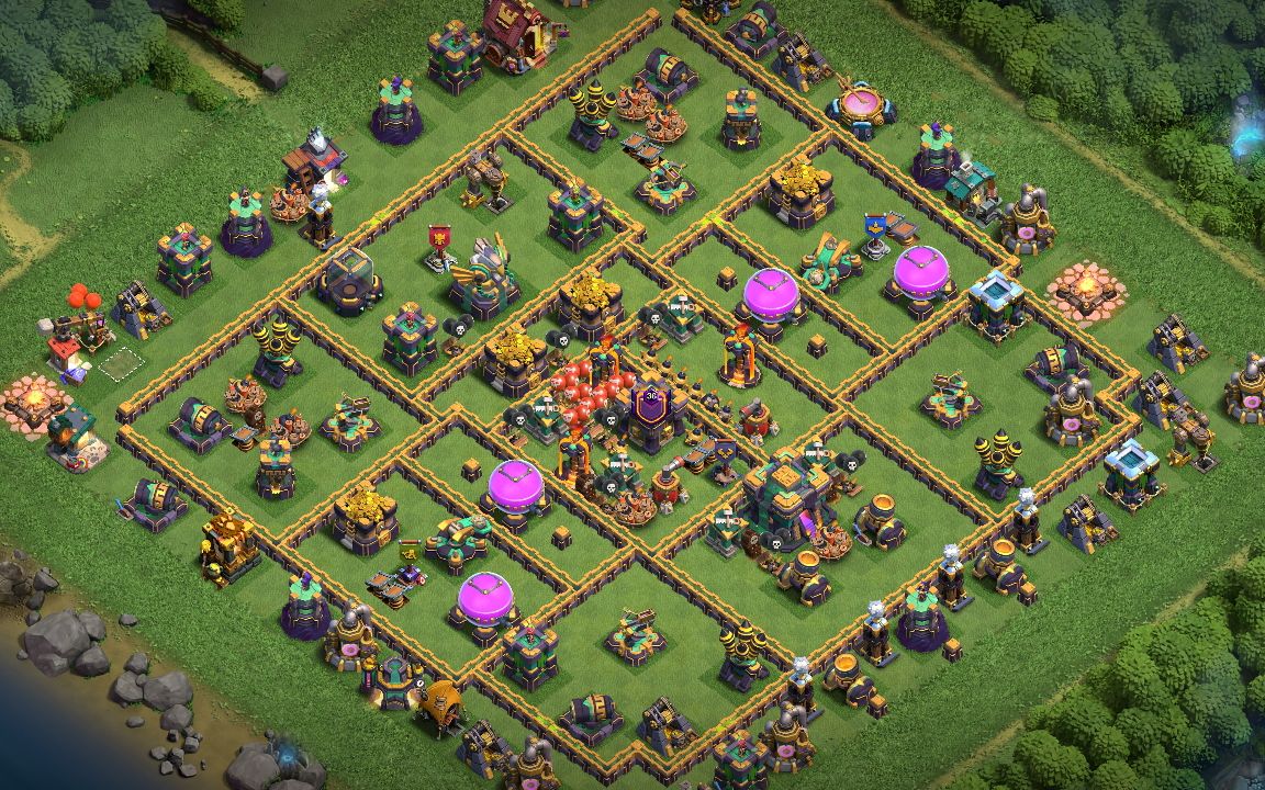 Town Hall 14 War Base layout by ☆👑HÜSEYİN👑☆