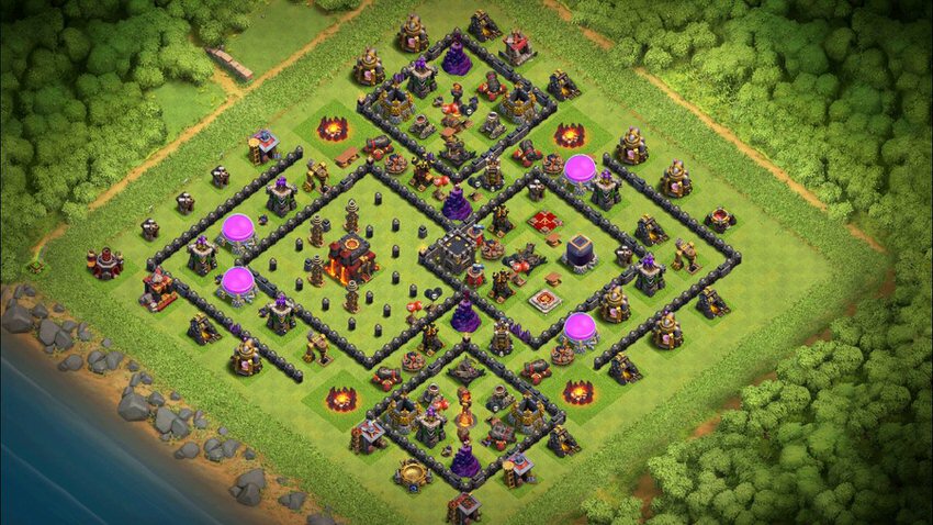 Town Hall 10 Trophy Base layout by TReX