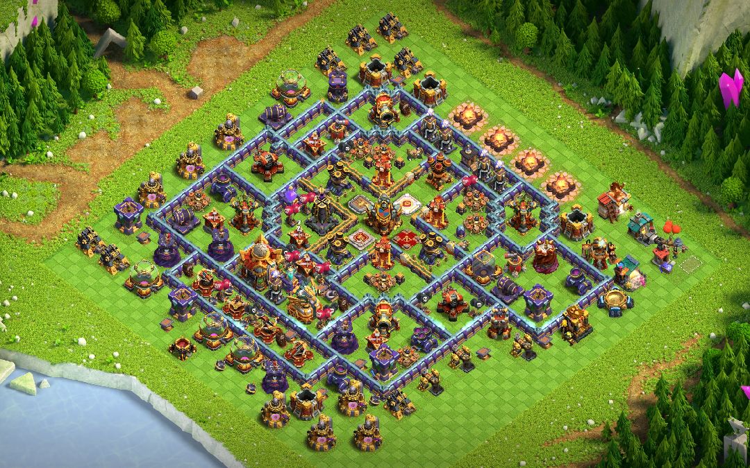 Town Hall 16 Hybrid Base layout by Atilla The Pun