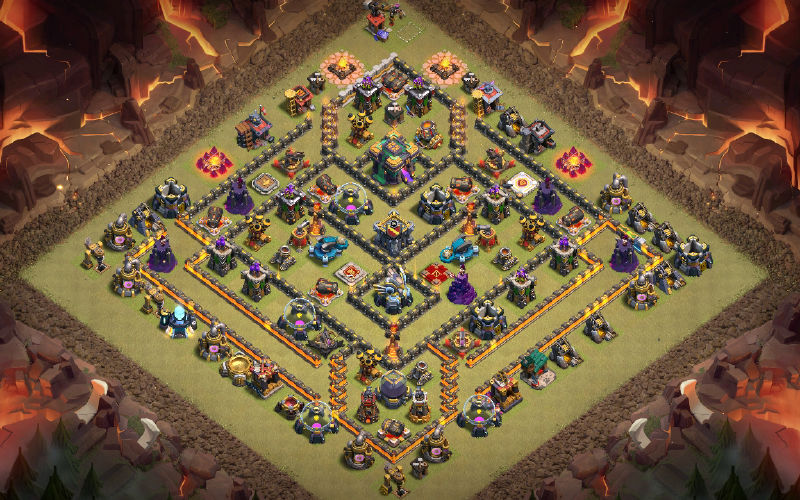 Town Hall 14 War Base layout by neo