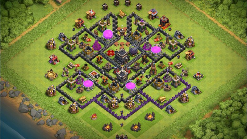 Town Hall 9 Farming Base layout by TReX