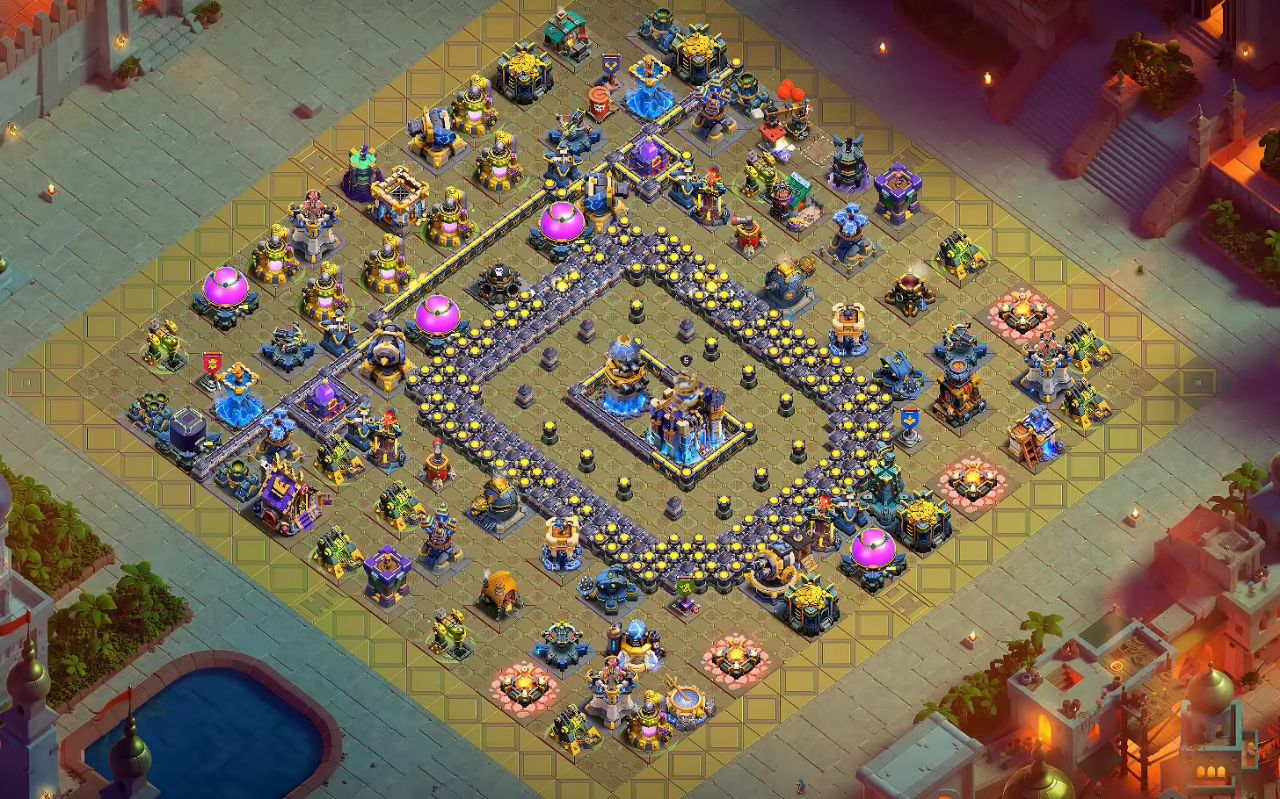 Town Hall 18 War Base layout by Ares