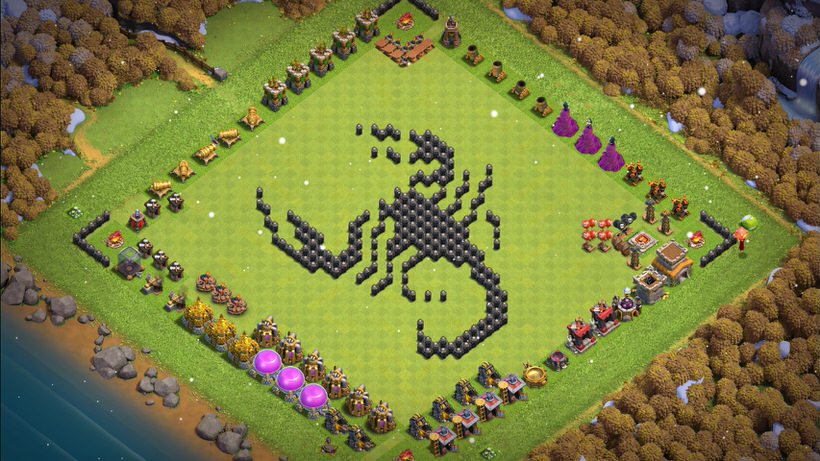 Town Hall 8 Fun Base layout by TReX
