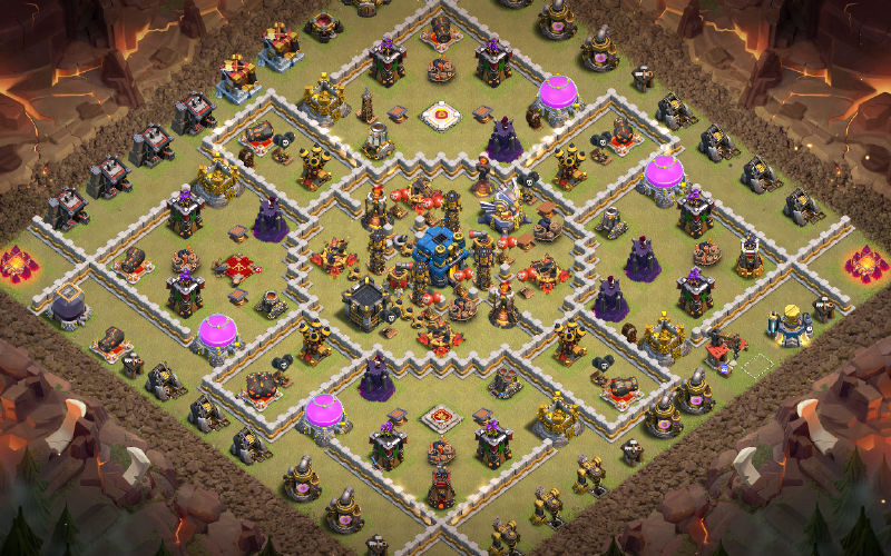 Town Hall 12 War Base layout by afganSkie
