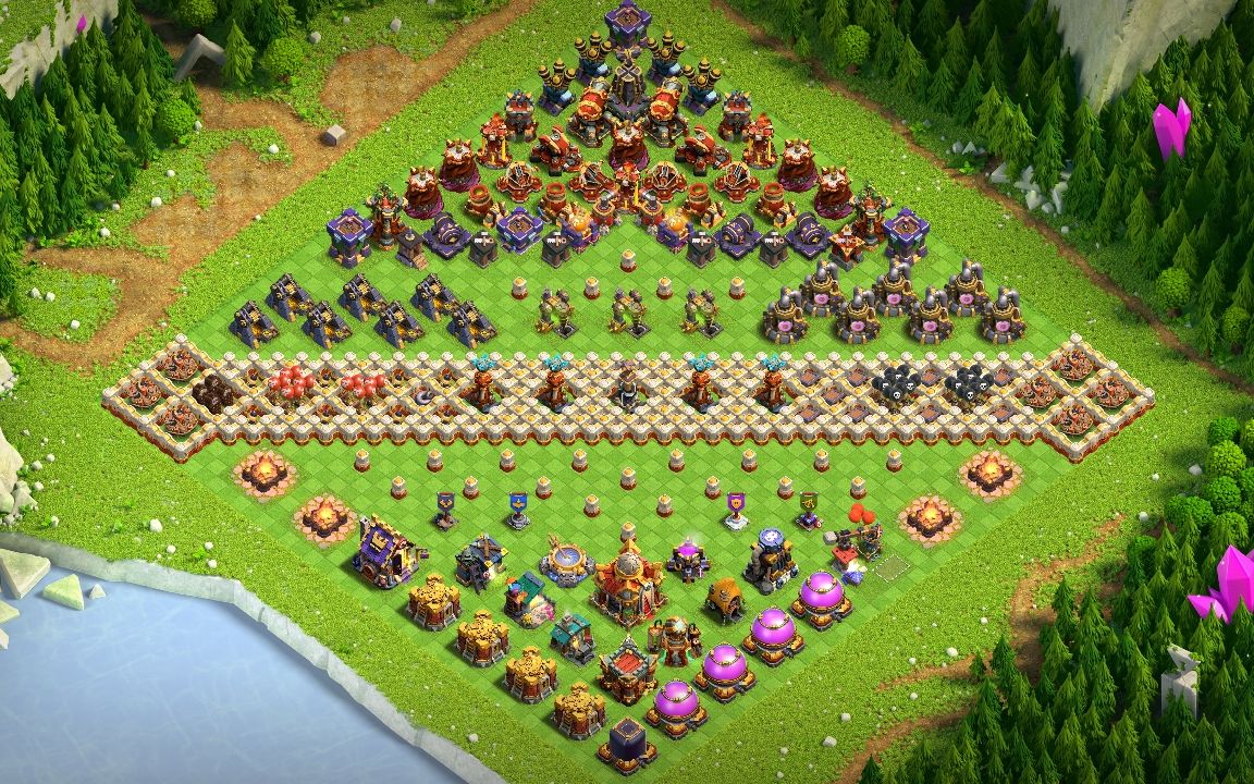 Town Hall 16 Fun Base layout by N O V A