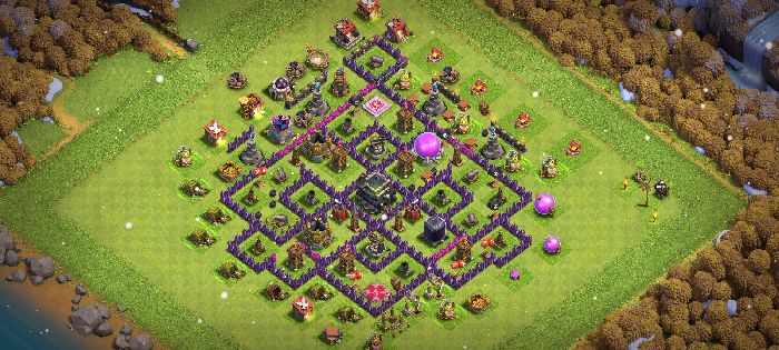 Town Hall 9 Trophy Base layout by User