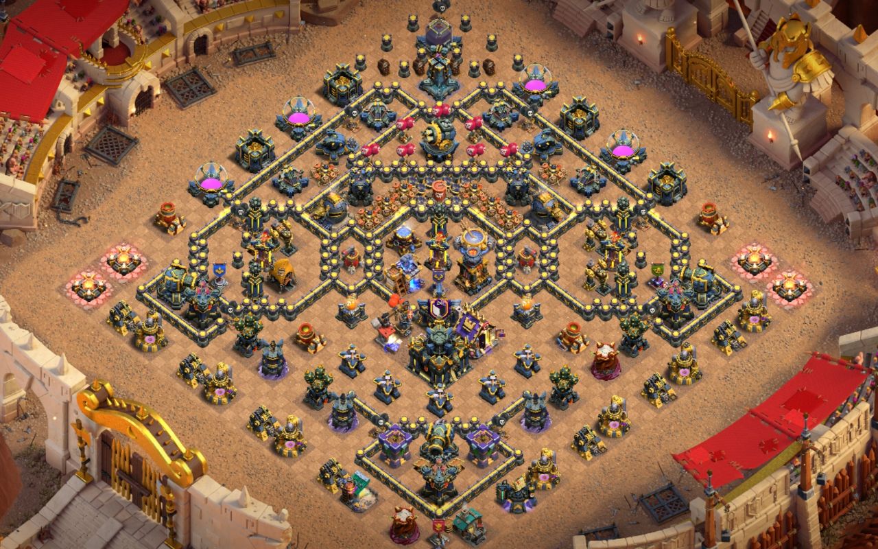 Town Hall 17 War Base layout by Mustafa