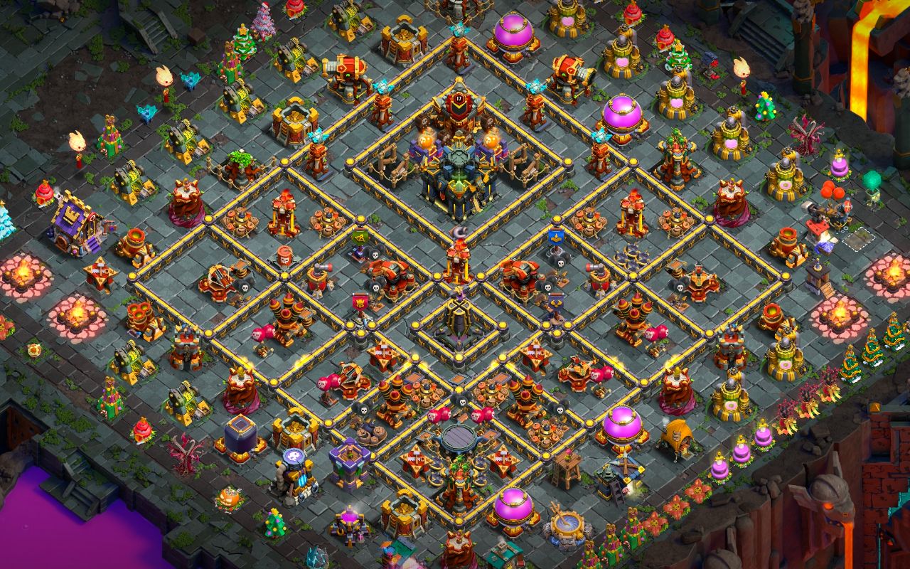 Town Hall 17 War Base layout by Jastineeex