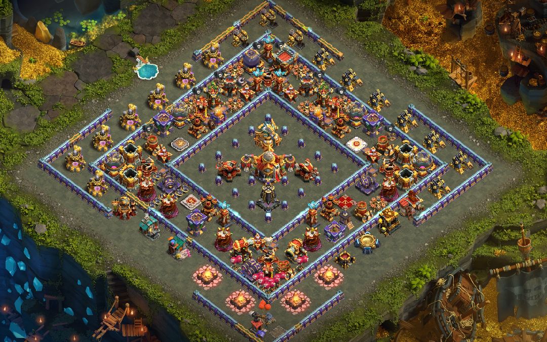 Town Hall 16 Hybrid Base layout by BLOODPIG