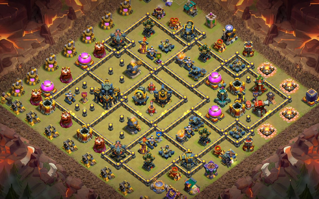 Town Hall 17 War Base layout by Jastineeex