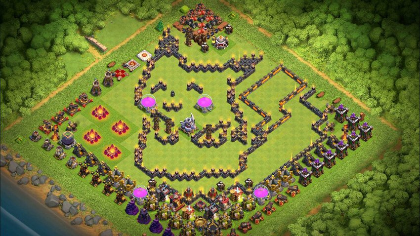 Town Hall 11 Fun Base layout by TReX