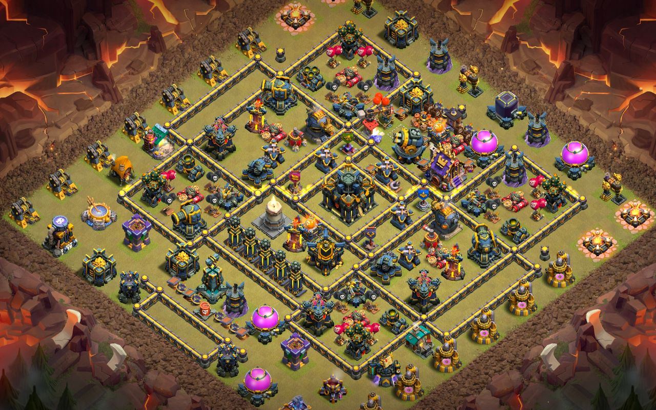 Town Hall 17 War Base layout by Jastineeex