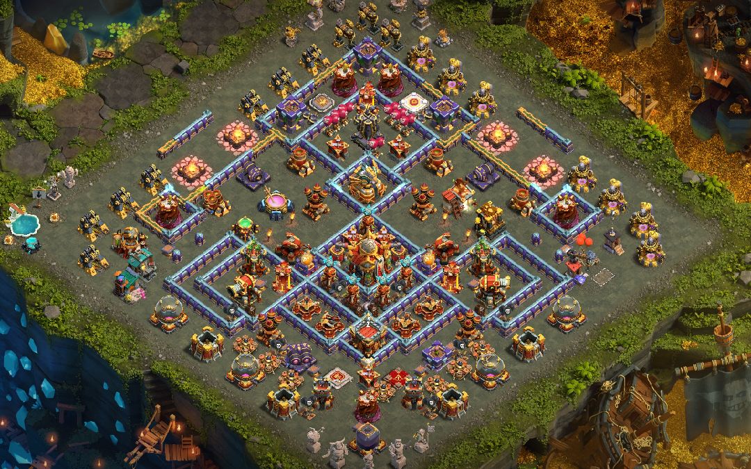 Town Hall 16 Trophy Base layout by BLOODPIG