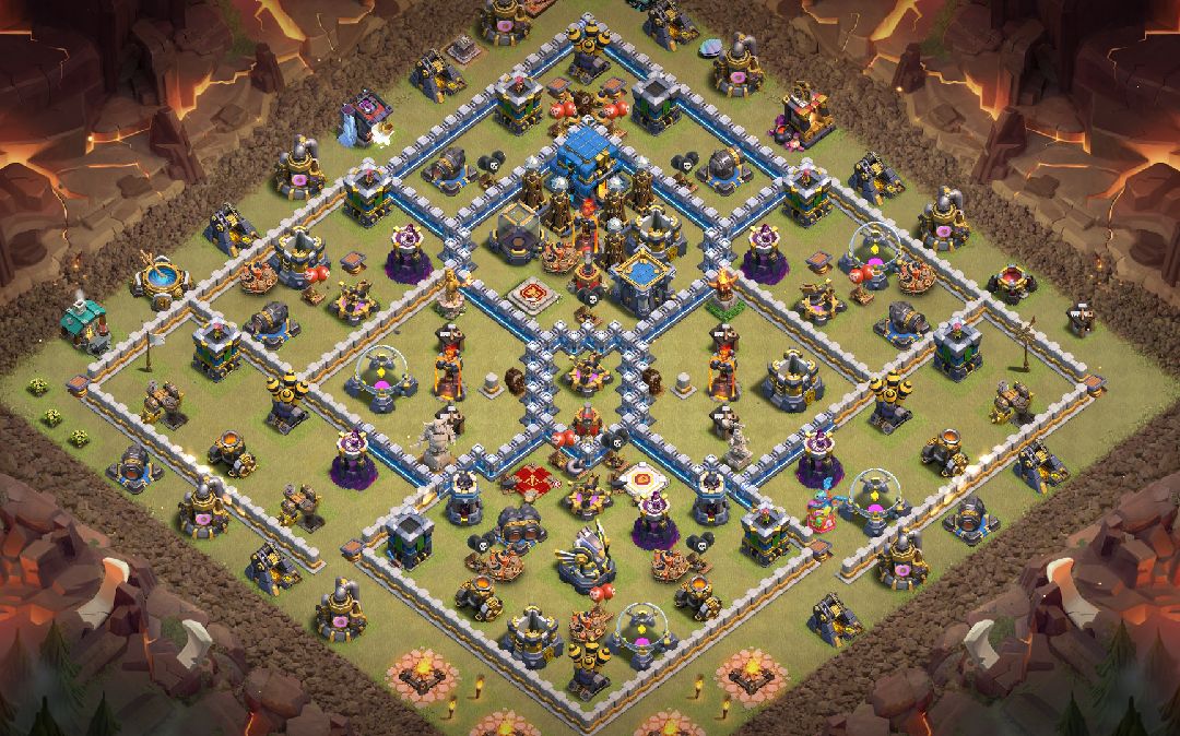 Town Hall 12 War Base layout by Emjhay02