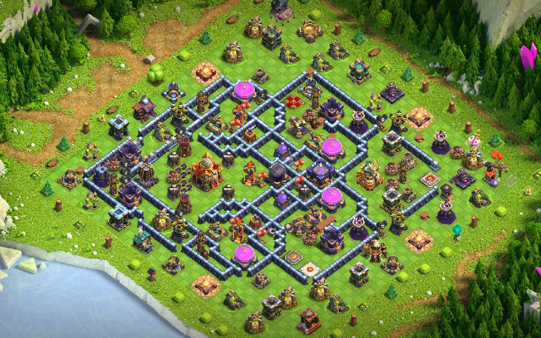 Town Hall 16 War Base layout by SONU