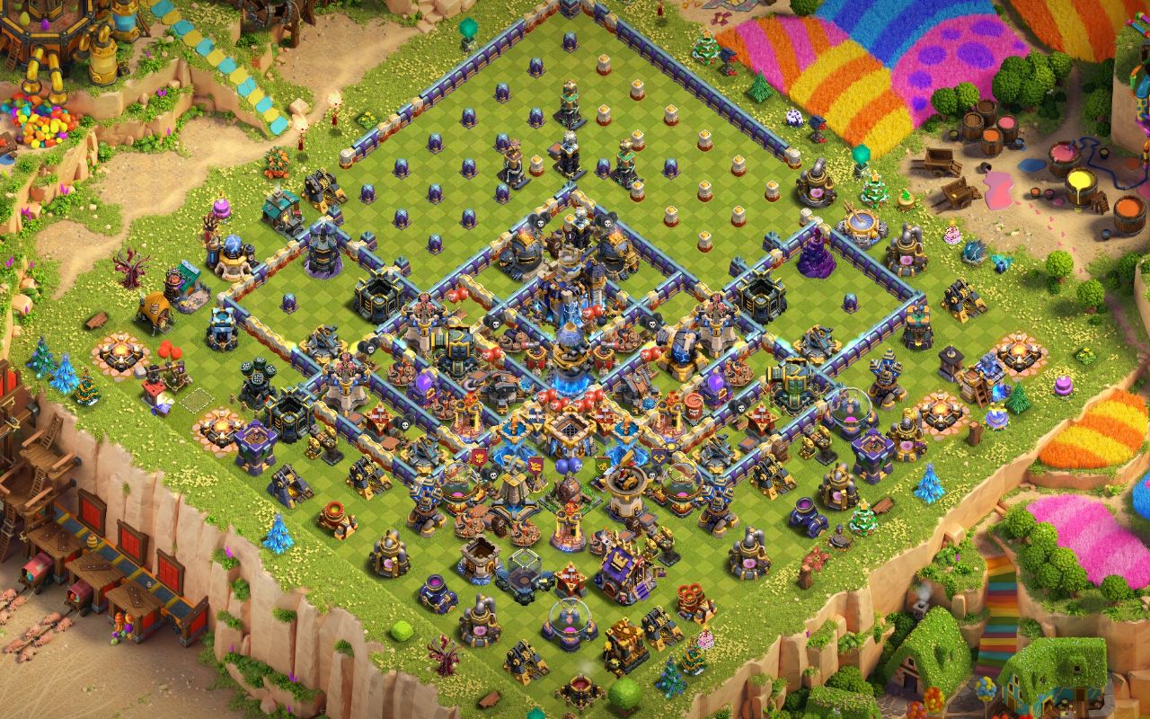 Town Hall 18 Trophy Base layout by Shakil Ahmed