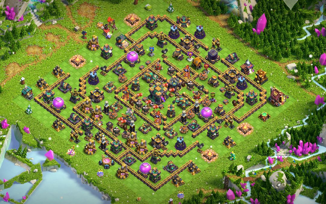 Town Hall 14 Trophy Base layout by RukeBot