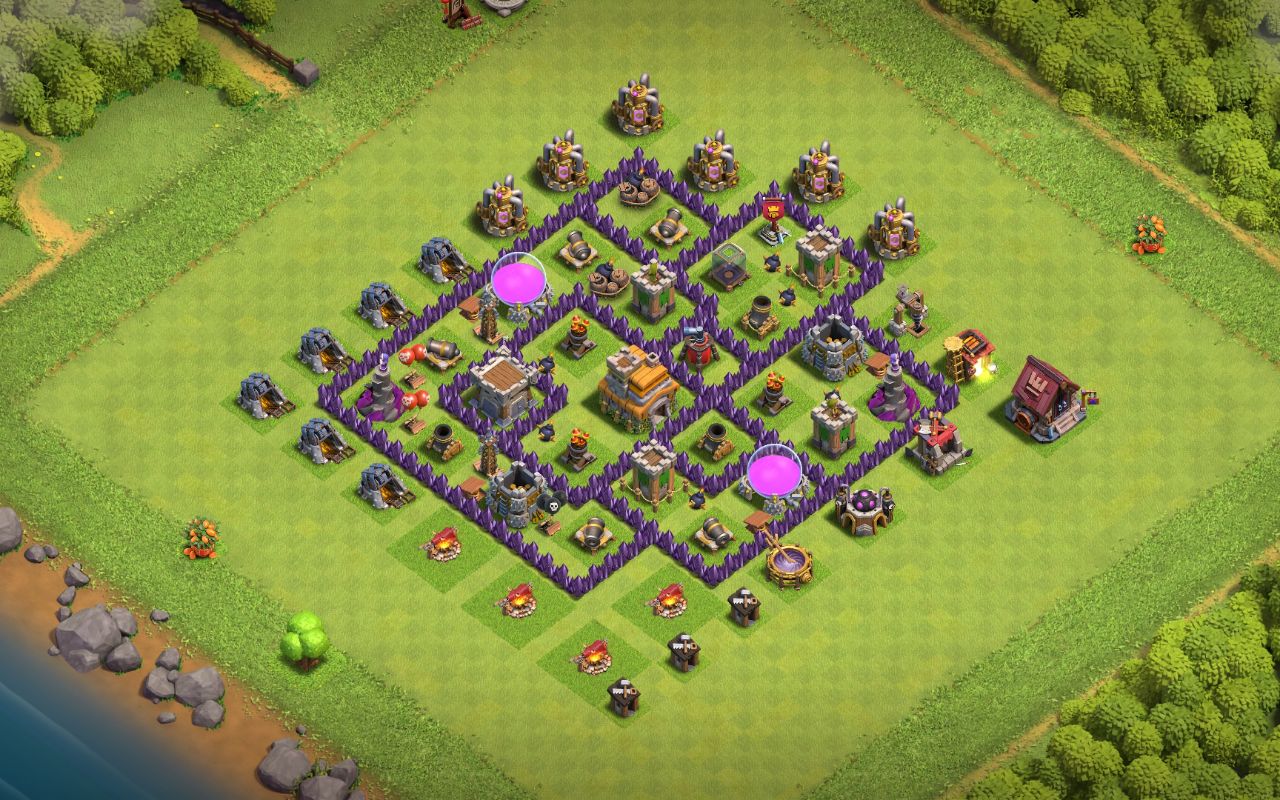 Town Hall 7 Trophy Base layout by Rem