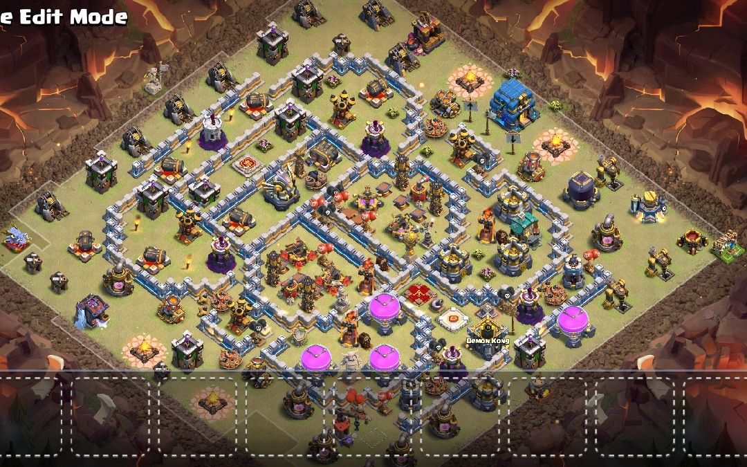 Town Hall 12 War Base layout by Clan.Fire.YT.