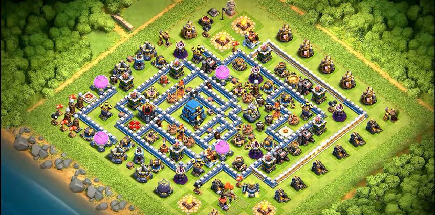 Town Hall 12 Trophy Base layout by TReX