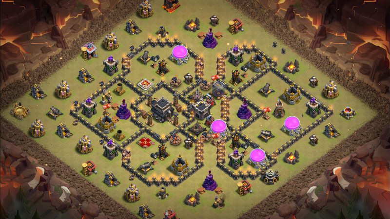 Town Hall 9 War Base layout by TReX
