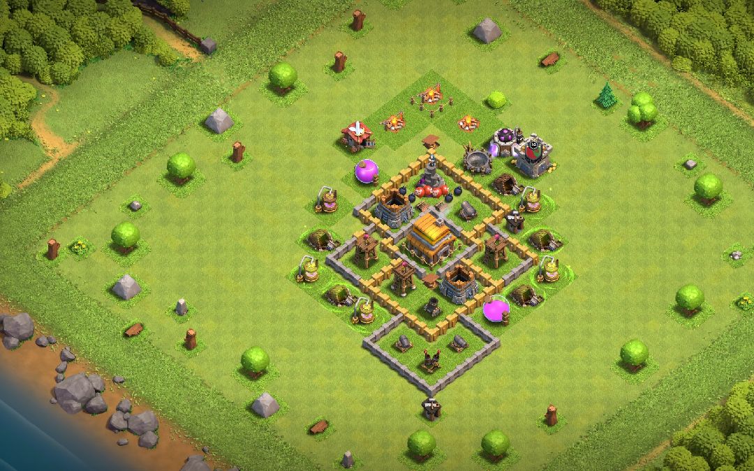 Town Hall 5 War Base layout by SONU