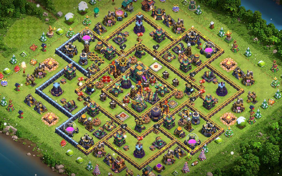 Town Hall 14 Hybrid Base layout by №•¹_ẞøⁿak