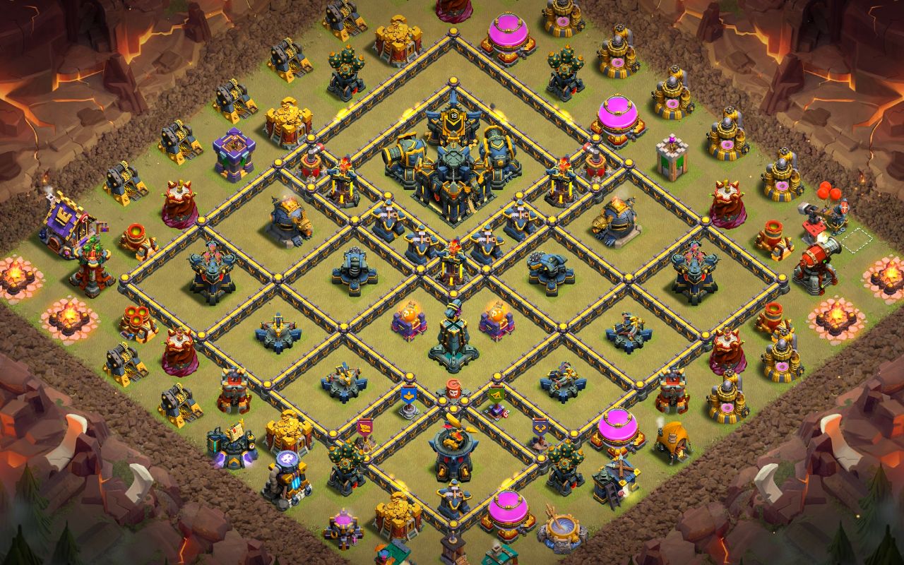 Town Hall 17 War Base layout by Jastineeex