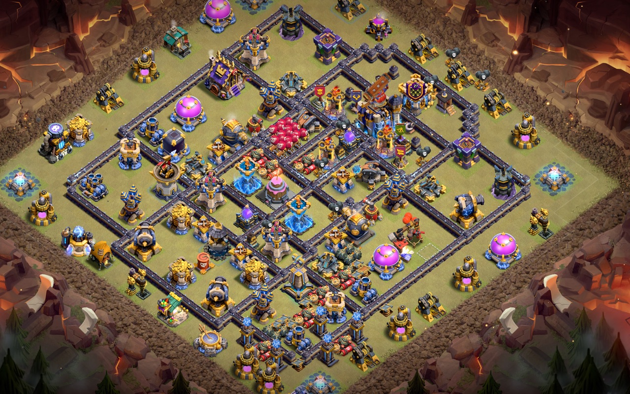 Town Hall 18 War Base layout by Kings Villa