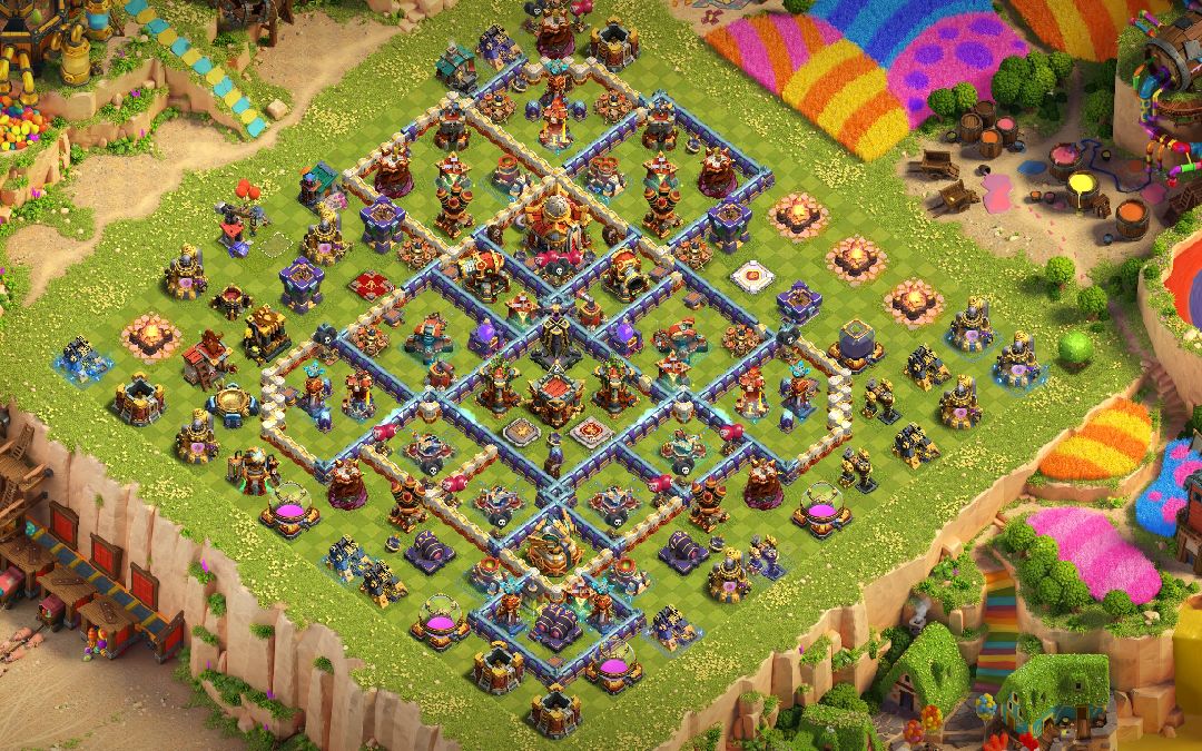 Town Hall 16 War Base layout by Atilla The Pun