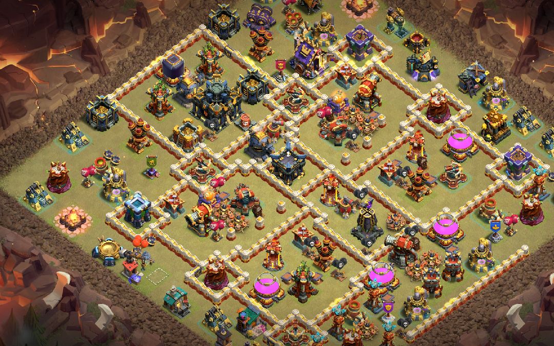 Town Hall 17 Hybrid Base layout by Atilla The Pun