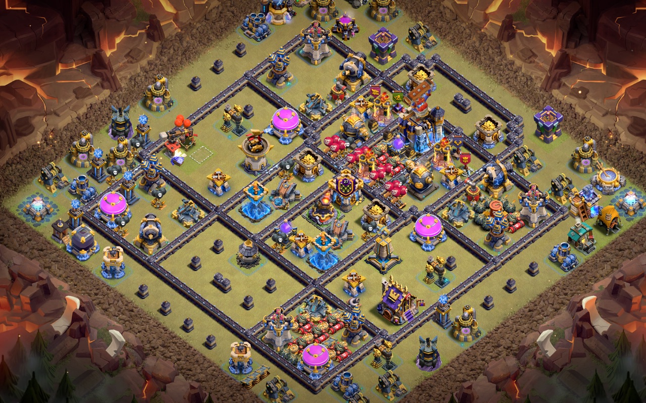 Town Hall 18 War Base layout by Kings Villa