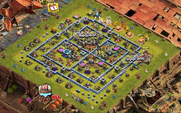 Town Hall 13 Trophy Base layout by MeawMeaw nigga