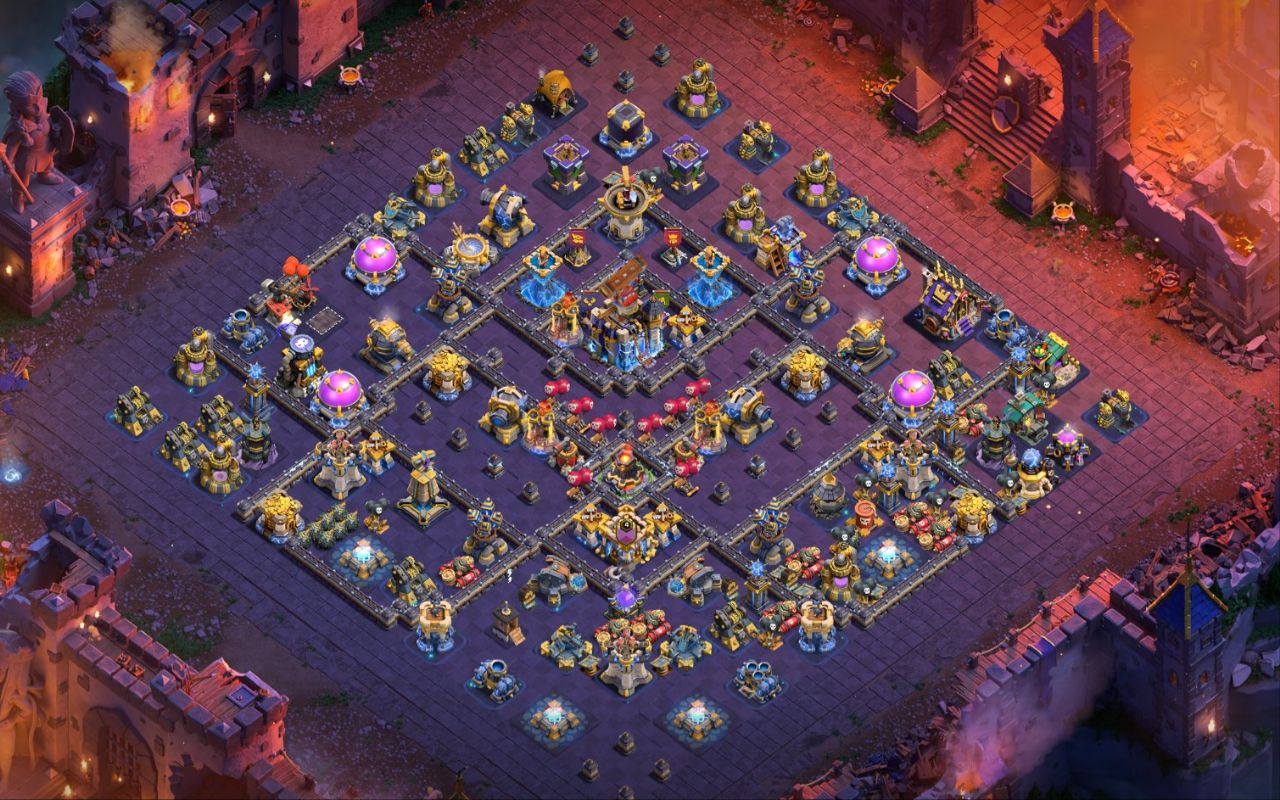 Town Hall 18 War Base layout by XLR8