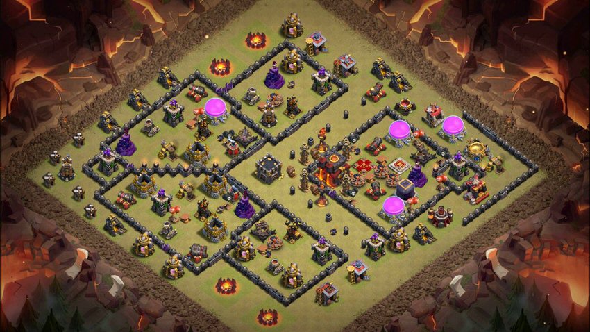 Town Hall 10 War Base layout by TReX