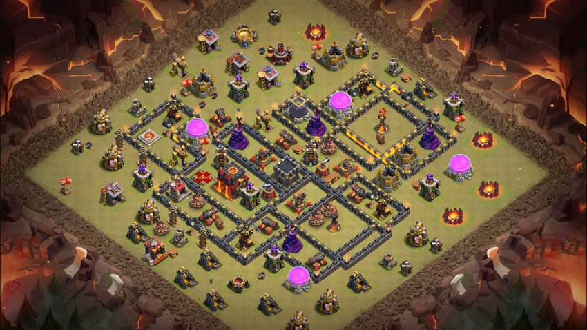 Town Hall 10 War Base layout by TReX