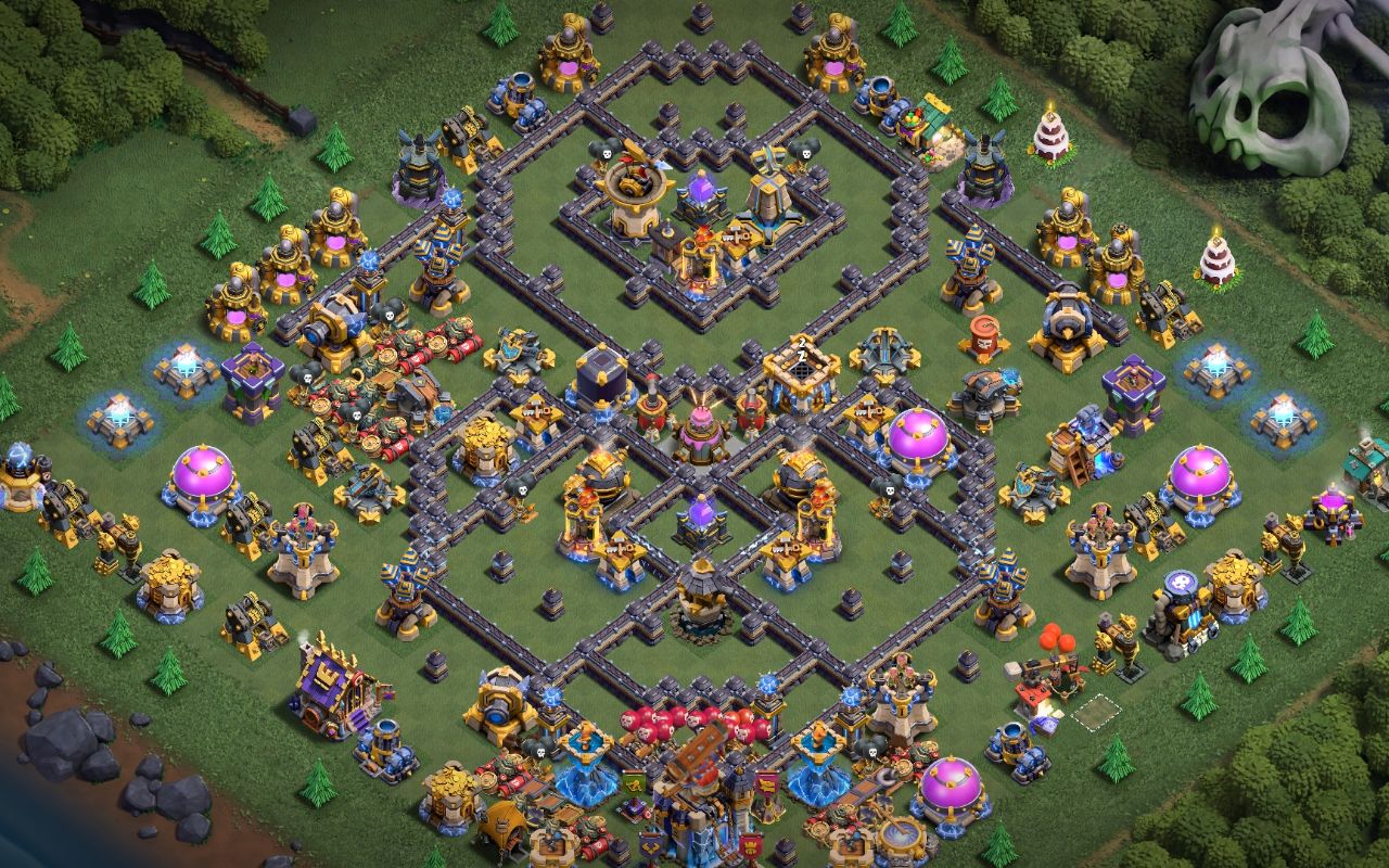 Town Hall 18 CWL Base layout by Deltarazort