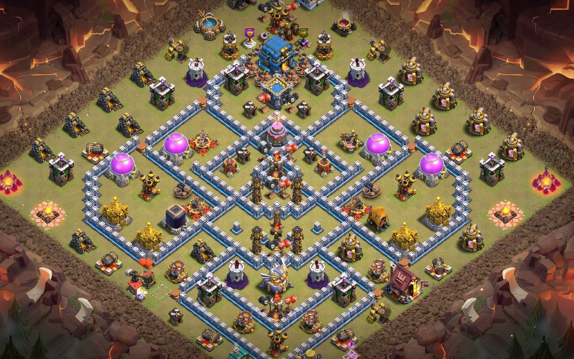 Town Hall 12 War Base layout by GodzillaXXL