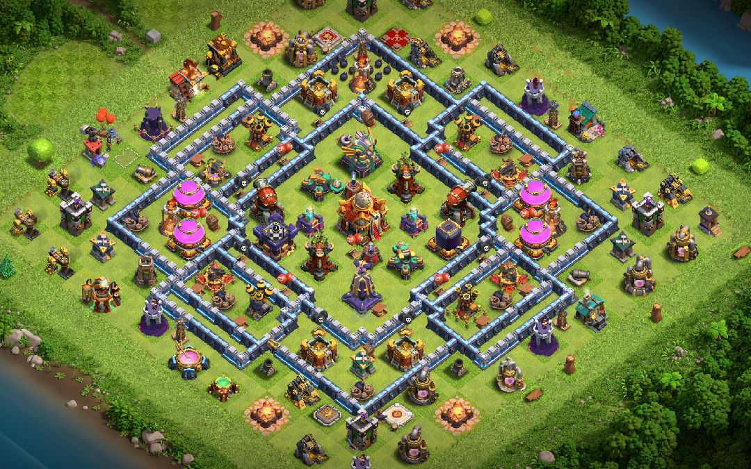 Town Hall 16 Trophy Base layout by another world