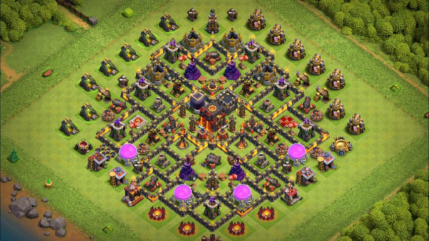 Town Hall 10 Trophy Base layout by TReX