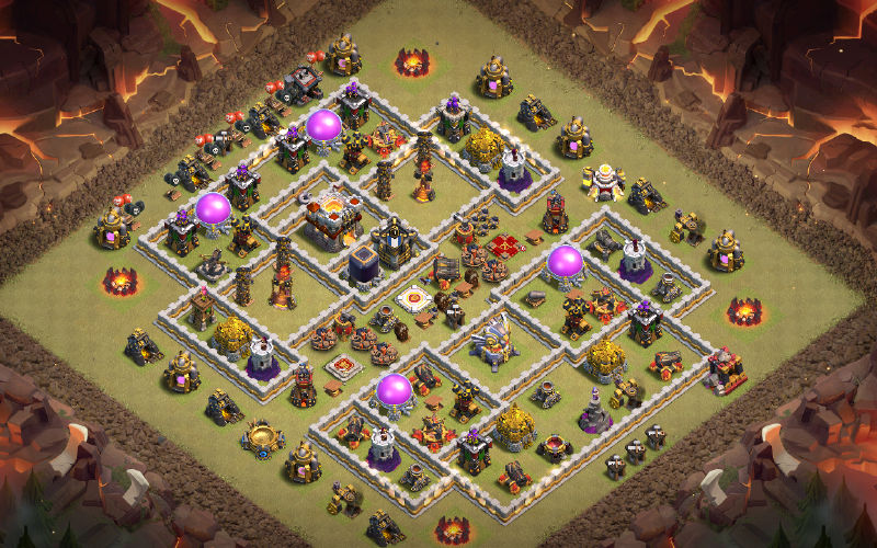 Town Hall 11 War Base layout by Mopa