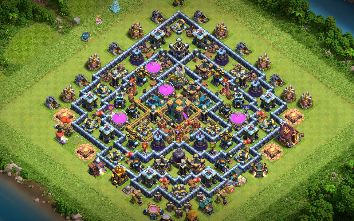 Town Hall 14 Farming Base layout by وائل