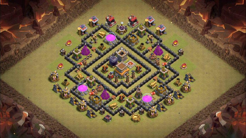 Town Hall 8 War Base layout by TReX