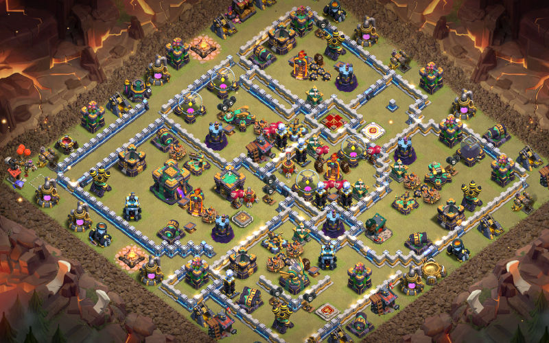 Town Hall 14 War Base layout by XLR8