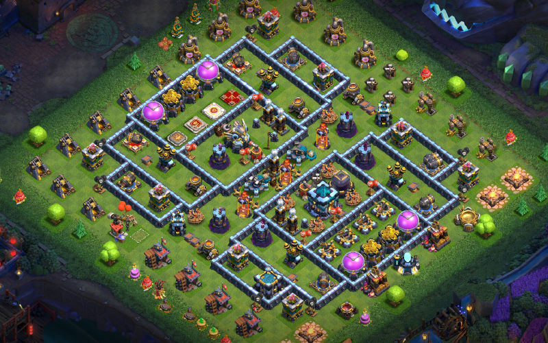 Town Hall 13 Trophy Base layout by ACC ID1