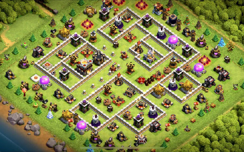 Town Hall 11 Farming Base layout by XLR8