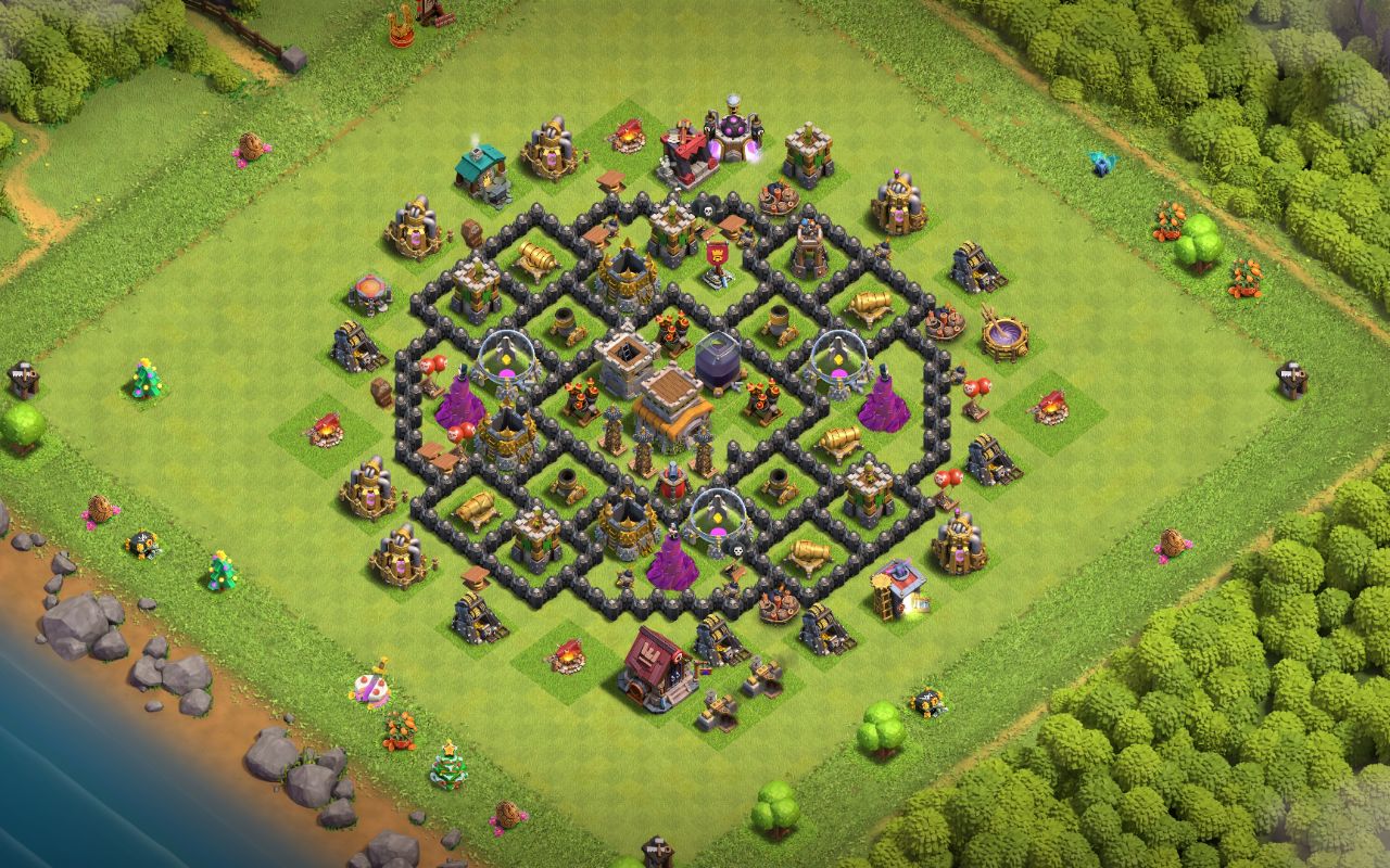 Town Hall 8 Trophy Base layout by Rem