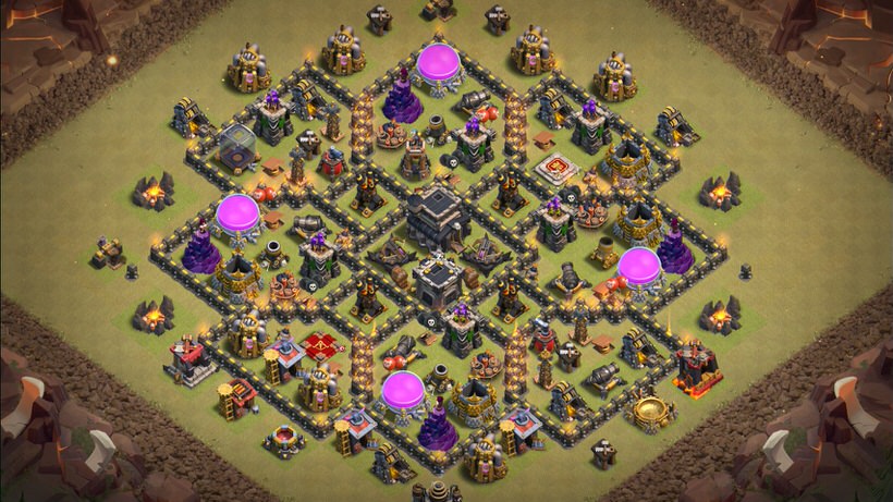 Town Hall 9 War Base layout by TReX