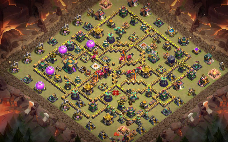 Town Hall 14 War Base layout by XLR8
