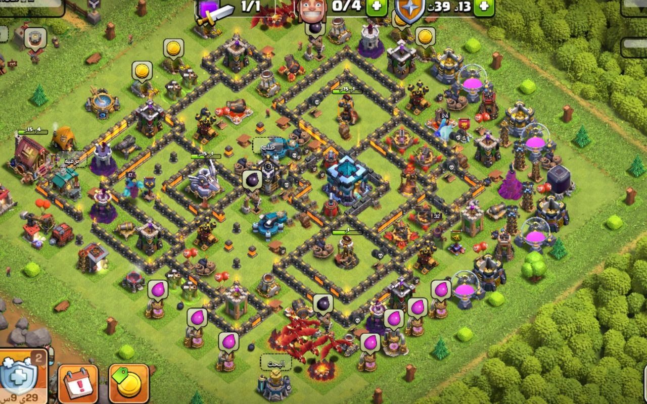 Town Hall 13 CWL Base layout by عاشق clach